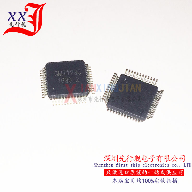 GM7123C 进口原装 GOTECOM正品芯片 QFP48 视频解码器IC - 实物图