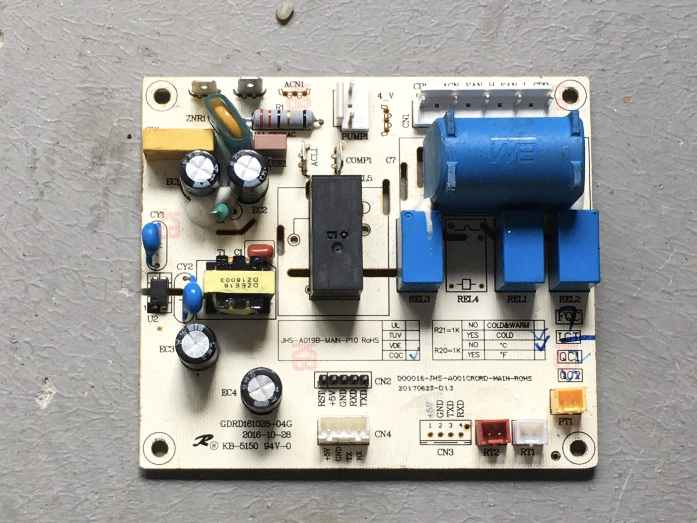 适用电器配件电脑板主板170714-D9控制板JHS-A019B-MAIN-P10
