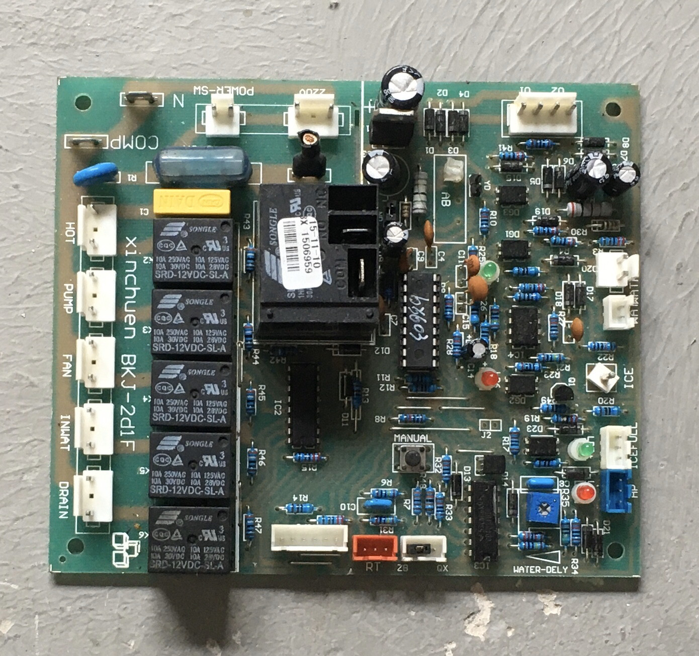 原装制冰机主板骆奇特制冰机电脑控制板bkj-2d1c water-dely