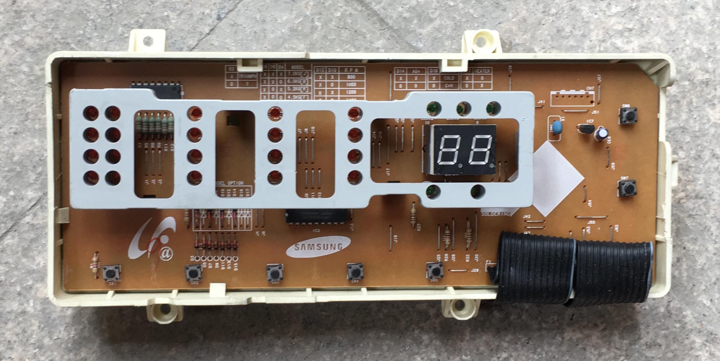 三星滚筒洗衣机wf-c863 wf-c963r 电脑板 dc41-00049a 主板已测试
