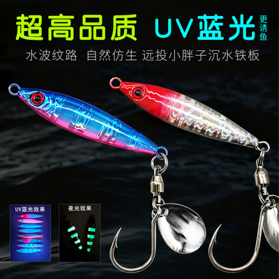 UV小胖子海钓远投飘落铁板饵亮片