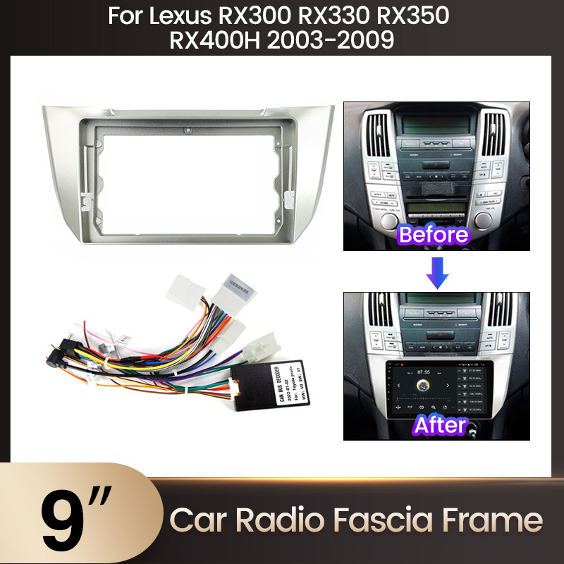 适用于Lexus RX300 RX330 RX350 RX400H 2003-2009汽车导航面框