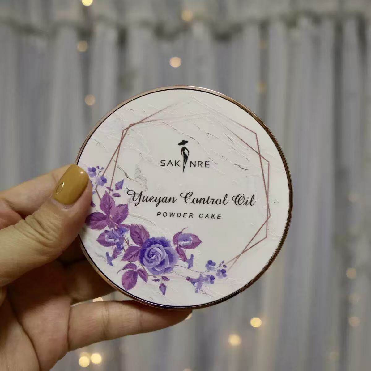 莎琪丽粉饼控油定妆持久干湿两用干皮油皮遮瑕防水干粉散粉女正品