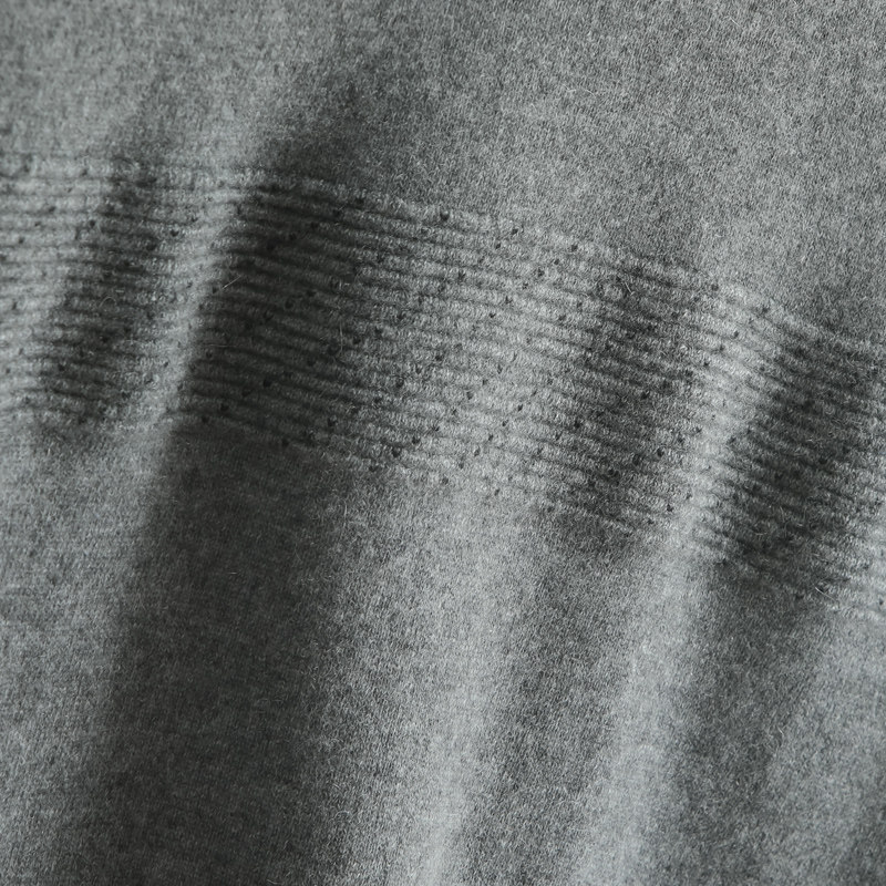 KE MUYUAN 100% 순수 캐시미어 스웨터 루즈한 하프 터틀넥 니트 베이스 스웨터 남성 따뜻한
