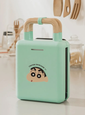 蜡笔小新三明治机早餐机华夫饼机吐司机轻食机烤面包机电饼机加厚