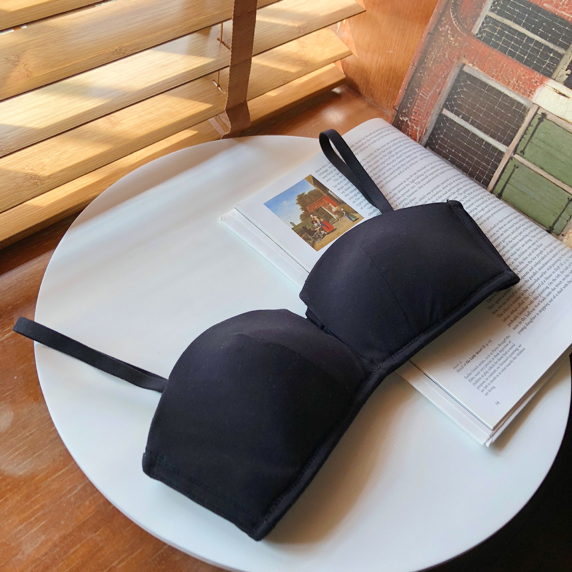 复古女神！舒适莫代尔棉质舒小胸内衣半杯少女薄款礼服无钢圈文胸