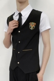 714-H669P55控69/夏季发型师ktv酒吧衬衫假两件空少徽章工作服，男装衬衫，星座714(原C313)