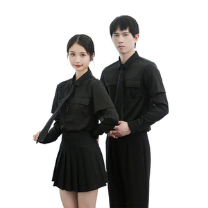 714-D612P45/2025春季男女空少服衬衫修身KTV发型师工作服制服图片