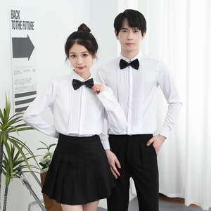 714-Y207P45控65/2025春季法式礼服衬衫修身工作服迎宾伴郎服,汉服搭配裙子图片图片