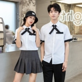 714-C668P40/2025下情侣ktv餐厅短袖衬衫黑工作服衬衣（不褪色），男装T恤，星座714(原C313)