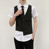 714-H6003P55控69/2025夏发型师ktv酒吧衬衫修身假两件工作制服，男装衬衫，星座714(原C313)