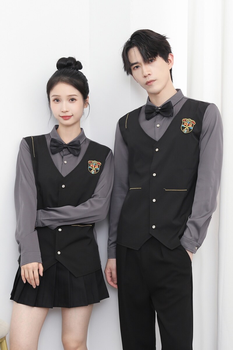 714-H667P55控69/2025秋发型师假两件台球城ktv工作服少爷衬衣,男装衬衫,星座714(原C313)