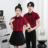 714-Y340P40控59/2025新款夏季短袖衬衫经典礼服工作服发型师夜店，男装T恤，星座714(原C313)