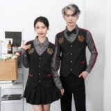 714-H654P55控69/2025春季修身假两件马甲工作服衬衫ktv酒吧制服，男装衬衫，星座714(原C313)