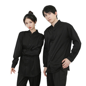 714-D3040P48控69/2025春季宽松衬衫理发师餐厅美发美容咖啡厅服图片