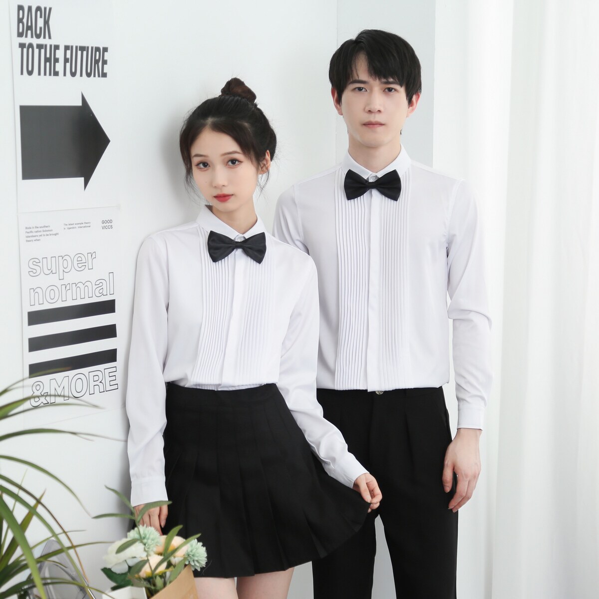 714-Y207P45控65/2026秋季酒吧餐厅礼服衬衫伴郎发型师工作制服,男装衬衫,星座714(原C313)