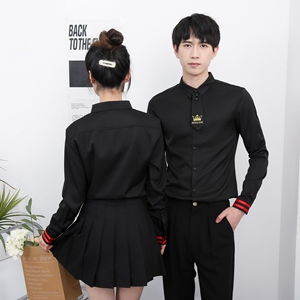 714-D609P45控69/2025新款男女同款工作服团体服餐厅酒吧ktv制服图片