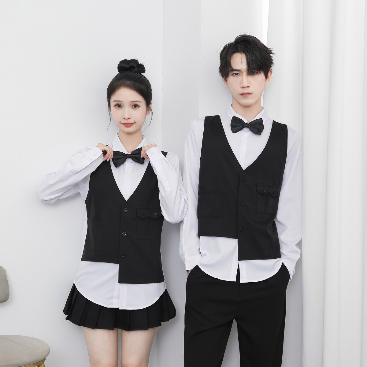 714-H657P55控69/2025秋发型师假两件台球城ktv工作服衬衣服务生,男装衬衫,星座714(原C313)