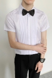 714-9340P40控59/2025夏短袖工作服衬衫修身ktv发型师衬衣礼服潮，男装T恤，星座714(原C313)