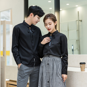 714-D410P45/情侣装2026秋季发型师夜店酒吧ktv工作服衬衫S-5XL图片
