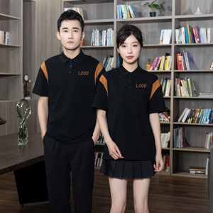 714-D3015P45/2025夏季男女同款短袖Polo衫团建团体服商超工作服图片