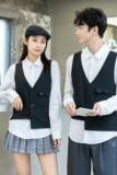 714-H657P55/2025情侣装工作服制服假两件马甲ktv酒吧衬衫S-5XL，男装衬衫，星座714(原C313)