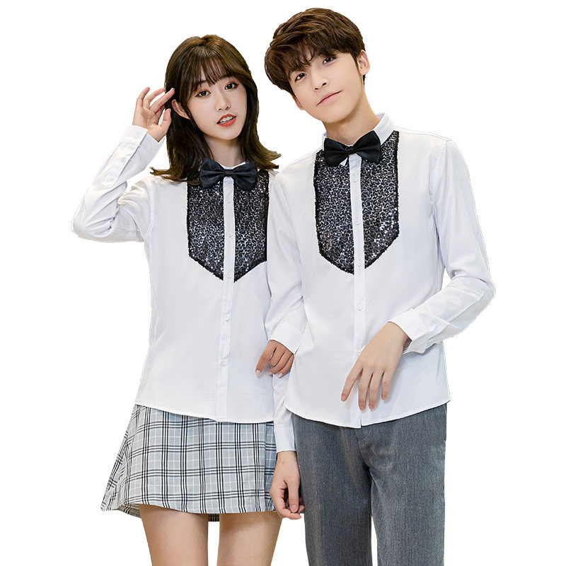 714-D605P45/2025情侣发型师ktv酒吧餐厅礼服衬衫工作衬衣S-5XL,男装衬衫,星座714(原C313)