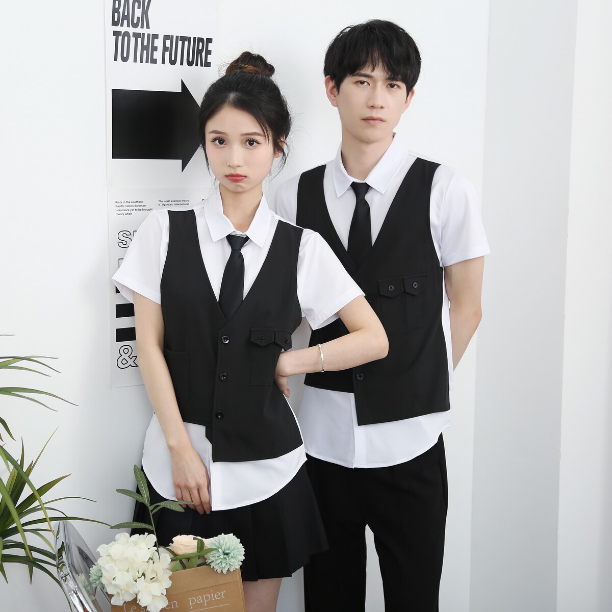 714-H6003P55控79/2025新款夏季短袖衬衫假两件工作服制服衬衣潮,男装T恤,星座714(原C313)