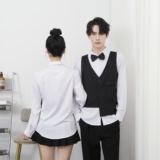 714-H657P55控69/2025秋发型师西餐厅假两件台球城ktv工作服衬衣，男装衬衫，星座714(原C313)