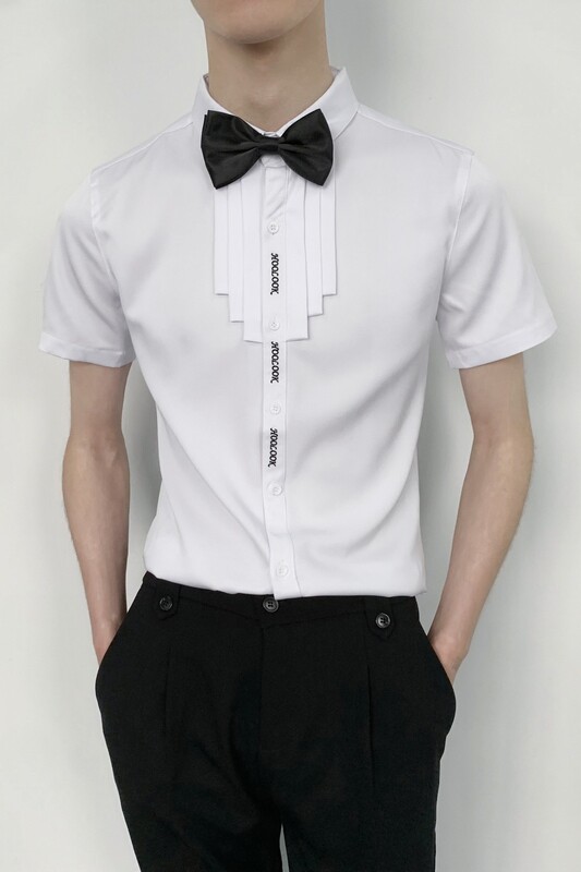 714-C631P40控59/2025夏短袖衬衫修身工作服迎宾礼服伴郎服衬衣,男装T恤,星座714(原C313)