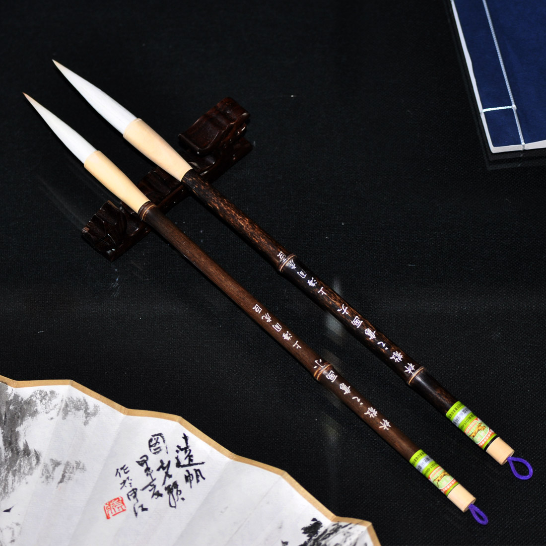 上海周虎臣毛笔(林散之书画笔)大中楷长锋羊兼毫笔正品湖笔中国画