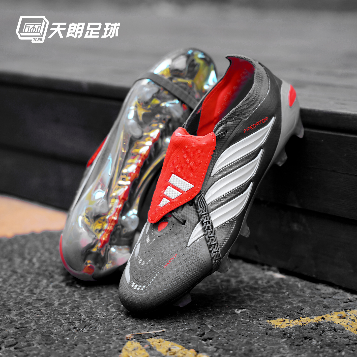 天朗足球 阿迪达斯猎鹰 PRED ELITE大鞋舌超高端FG足球鞋JS0379