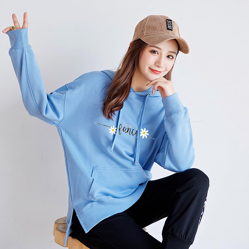 卫衣2019新款女定制印logo字diy聚会班服做刺绣外套情侣装工作服