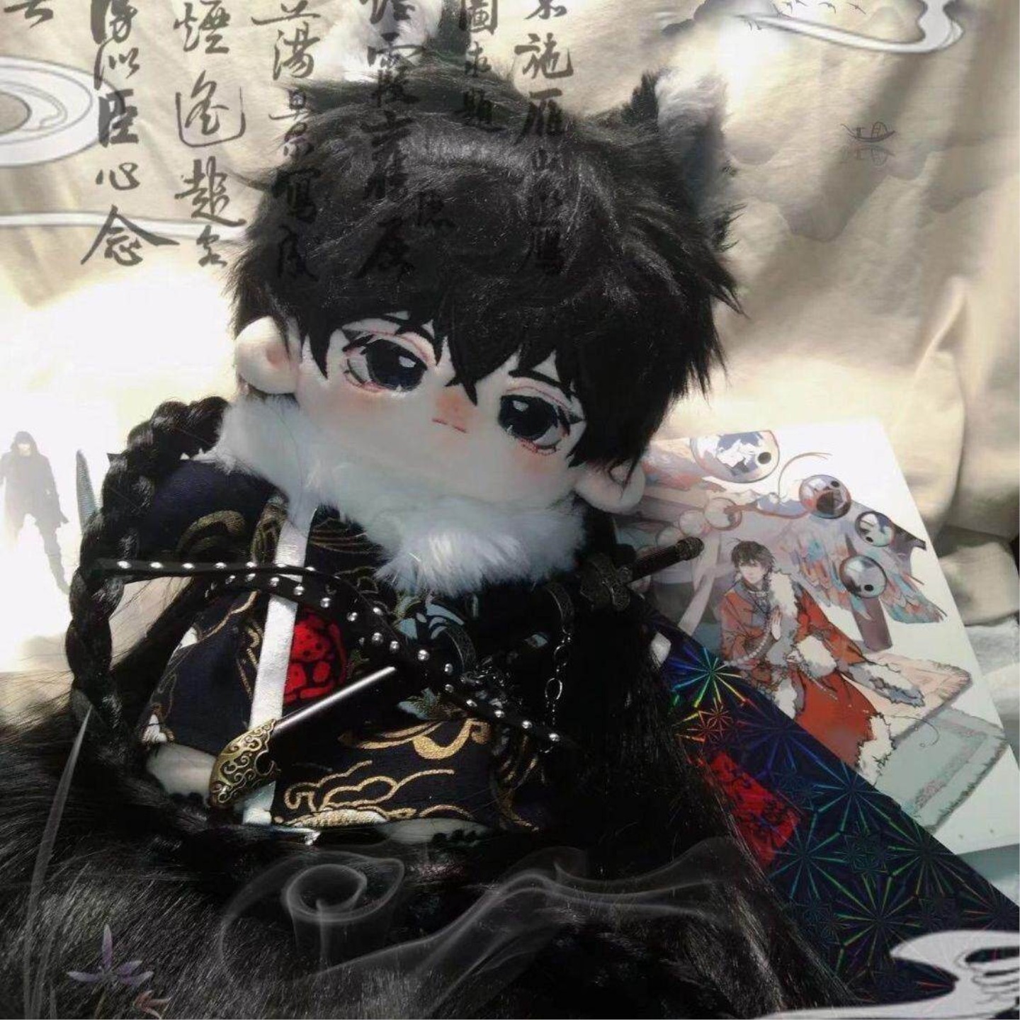 盗墓笔记棉花娃娃张起灵属性男娃灵药20cm可换装正版周边玩偶公仔