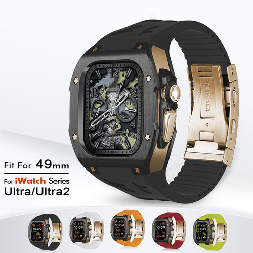 适用于AppleWatch Ultra3改装金属理查德表带表壳苹果手表iwatch2