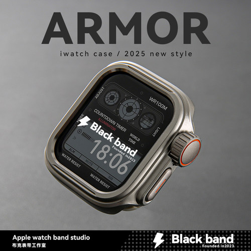 苹果s10手表applewatch金属s11一体式秒变ultra3保护壳s7s8s9/SE2