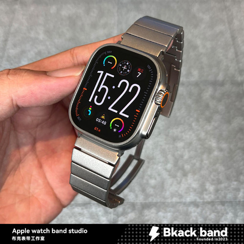 苹果s10手表ultra3钛金属apple表带s8单株s11/S12耐刮s9/iwatch