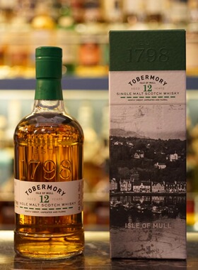 国行·Tobermory/托本莫瑞12年单一麦芽苏格兰威士忌 进口洋酒