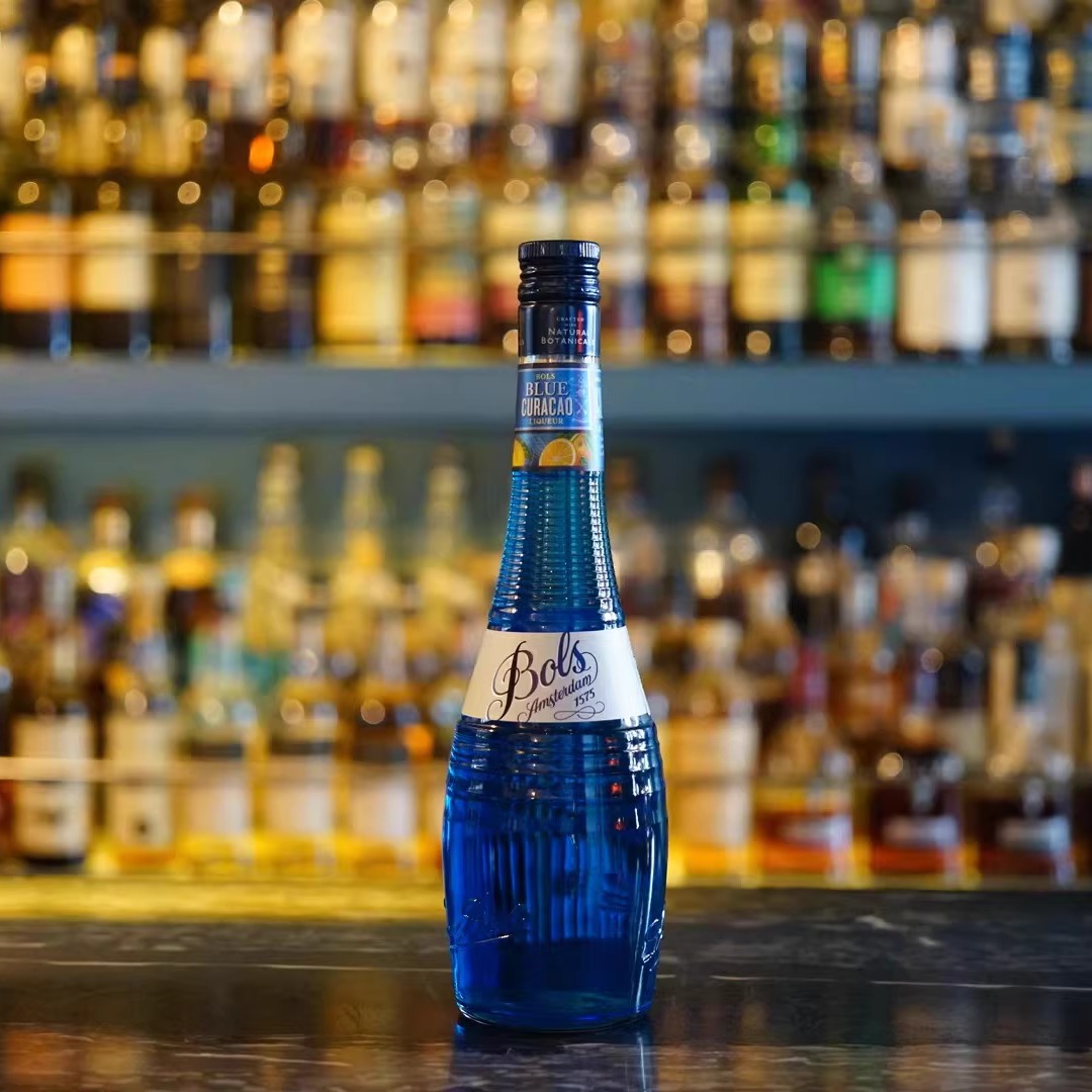【国行】BOLS BLUE CURACAO波士蓝橙味力娇酒 配制酒 利口酒 洋酒