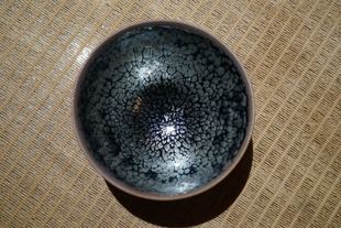 镰田幸二 耀变油滴 天目盏杯 2020年大阪展览作品 9公分束口～2号