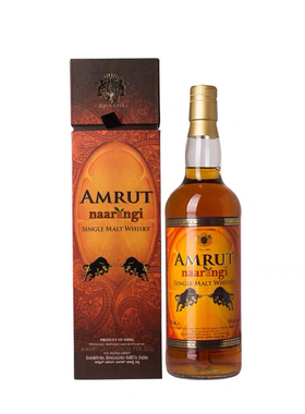 国行·Amrut 阿目/雅沐特真橙印度单一麦芽威士忌酒750ml洋酒