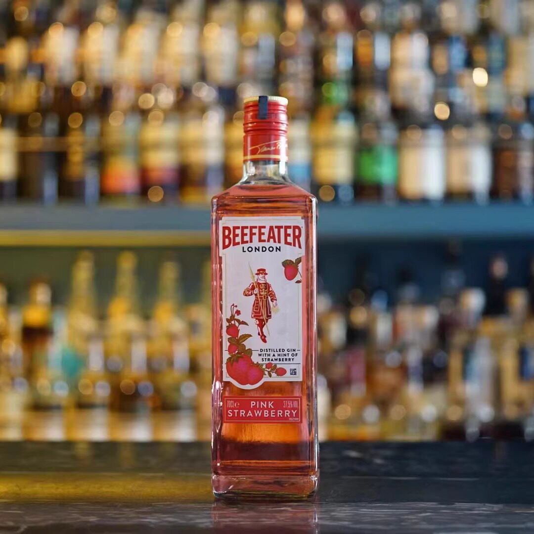 【国行正品】beefeater gin 必富达粉红金酒风味配制酒 蒸馏酒