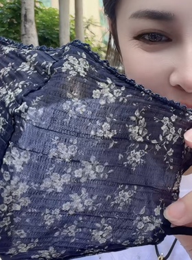 2026新款雨露生香小碎花边防晒口罩女款可水洗调节糖果小笛T1115