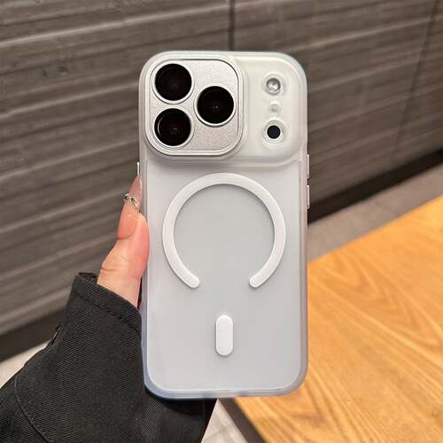肤感磨砂磁吸手机壳适配iPhone16