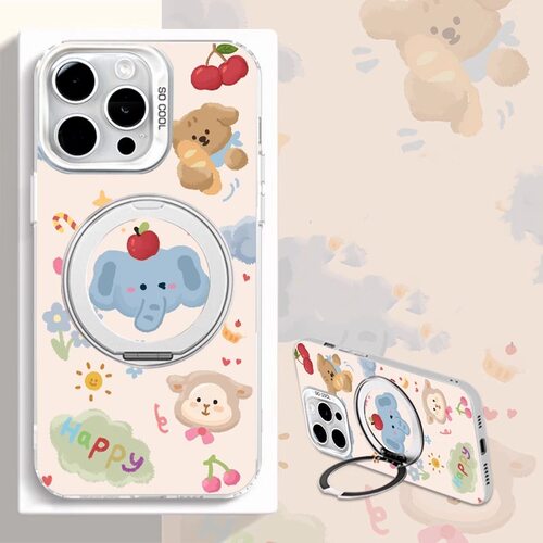 大象苹果风创意手机壳适配iPhone