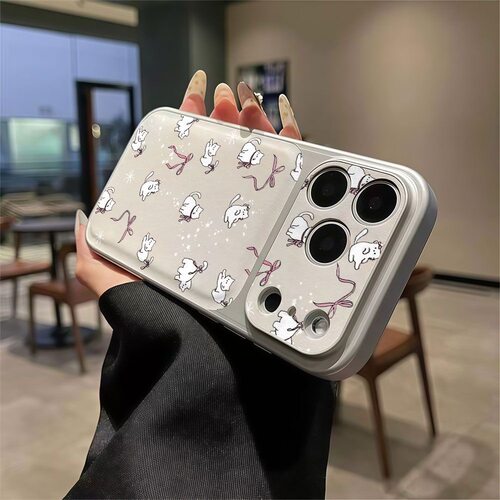 蝴蝶结小猫风iPhone16ProMax防摔