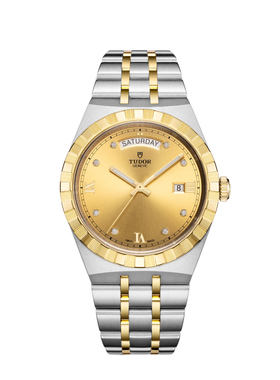 帝舵TUDOR皇家系列 28603香槟面8钻自动机械男表M28603-0006