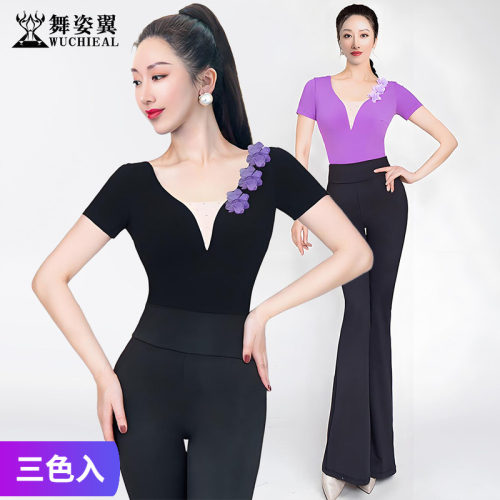 舞姿翼形体服短袖上衣裤子套装