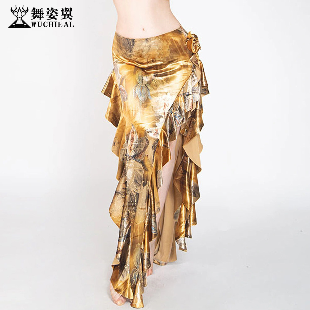 舞姿翼丝绒肚皮舞练习服单独裙子