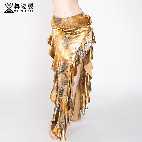 舞姿翼丝绒肚皮舞练习服单独裙子